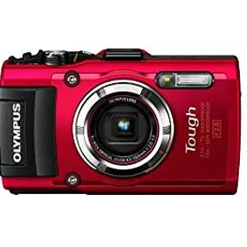 【中古】 OLYMPUS オリンパス デジタルカメラ STYLUS TG-3 Tough レッド 1600万画素CMOS F2.0 15m防水 100kgf耐荷重 GPS+電子コンパス&内蔵Wi-Fi RED