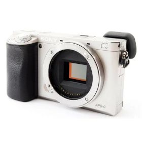 【中古】 ソニー SONY デジタル一眼レフカメラ a6000 シルバー シルバー ボディ 美品 Wi-Fiで ストラップ取扱付き 当店保証30日間 人気 一眼レフ デジタル一眼 中古 カメラ