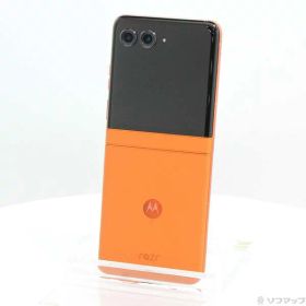 【中古】Motorola(モトローラ) motorola razr 50 512GB スプリッツオレンジ PB230002JP SIMフリー 【198-ud】