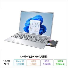 富士通 FMV A53-K3 ノートPC FMVA53K3SK Windows11 Office付 Core i5-1335U 16GB SSD512GB 16.0インチ DVD対応 再生品Bランク