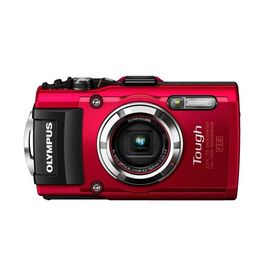 【中古】OLYMPUS デジタルカメラ STYLUS TG-3 Tough レッド 1600万画素CMOS F2.0 15m防水 100kgf耐荷重