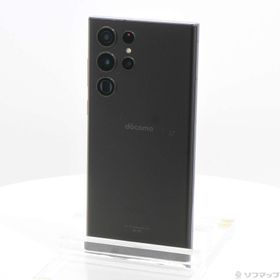(中古)SAMSUNG Galaxy S22 Ultra 256GB ファントムブラック SC-52C docomo SIMフリー(198-ud)