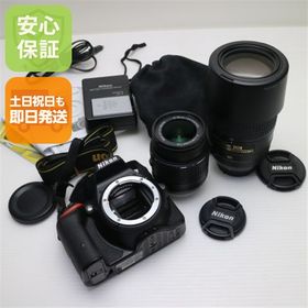超美品 D5500 ダブルズームキット ブラック 中古本体 安心保証 即日発送 一眼レフ Nikon 本体
