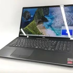 【中古】Fujitsu LIFEBOOK NH NH90/F3 FMVN90F3B ブライトブラック【R7-5800U 16G 512G(SSD) BDマルチ WiFi 17.3LCD】【大阪本店】保証期