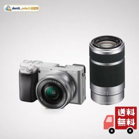 SONY(ソニー) ILCE-6400Y S APS-C ミラーレス一眼カメラ α6400 ダブルズームレンズキット(同梱レンズ:SELP1650+SEL55210) シルバー
