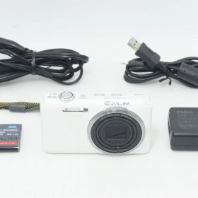 美品 CASIO カシオ EXILIM EX-ZR20 コンパクトデジタルカメラ ホワイト 260918u