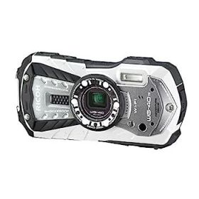 【中古】RICOH 防水デジタルカメラ RICOH WG-40W ホワイト 防水14m耐ショック1.6m耐寒-10度 RICOH WG-40W WH 04687