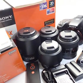 【SC5334回】SONY α57+レンズ4本(動作確認済）