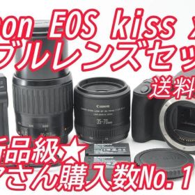 ▲新品級③▲過去最大級の大SALE▲ Canon EOS Kiss x9 ダブル