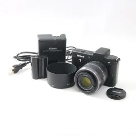 【シャッター数1270回】 ニコン Nikon1 V1 ブラック + 1NIKKOR 30-110mm VR レンズセット