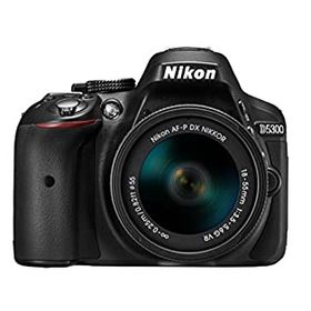 【中古】(非常に良い)Nikon デジタル一眼レフカメラ D5300 AF-P 18-55 VR レンズキット ブラック D5300LKP18-55