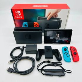 Nintendo Switch 本体 (ニンテンドースイッチ) Joy-Con (L) ネオンブルー/ (R) ネオンレッド 動作確認済み