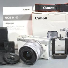 元箱付 CANON キャノン EOS M100 EF-M15-45 IS STM レンズキット ミラーレス デジタル一眼レフカメラ