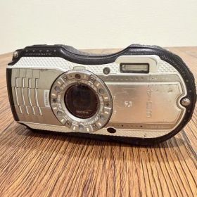 RICOH WG-4 シルバー 防水・耐衝撃 コンパクトデジカメ 通電確認 中古 平成レトロ 動作品 アウトドア 登山 キャンプ 水中