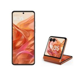モトローラ MOTOROLA motorola razr 50 6.9+3.6型 12GB/512GB スプリッツオレンジ SIMフリースマートフォン PB230002JP フリップ 折りたたみ PB230002JP