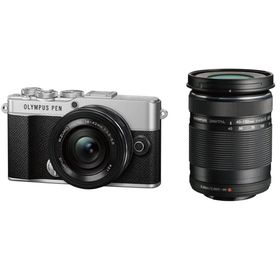 OLYMPUS オリンパス PEN E-P7 EZダブルズームキット シルバー ミラーレス一眼カメラ