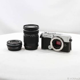 【中古】OLYMPUS(オリンパス) OLYMPUS PEN E-P7 EZダブルズームキット シルバー 【344-ud】