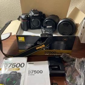 Nikon D7500 レンズ2本 元箱・取扱説明書付き