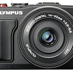 【中古】【39shop】OLYMPUS★ミラーレス一眼 PEN Lite E-PL6 EZレンズキット ブラックE-PL6 EZ LKIT BLK（非常に良い）