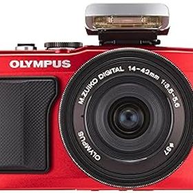 【中古】［非常に良い］OLYMPUS ミラーレス一眼 PEN E-PL6 14-42mm EZレンズキット レッド E-PL6 EZ LKIT RED