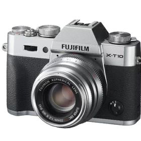 【中古】 FUJIFILM ミラーレス一眼 X-T10 レンズキット シルバー X-T10LK35F2-S