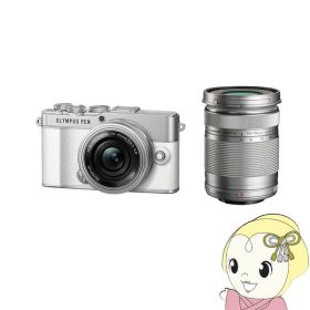ミラーレス一眼カメラ OLYMPUS PEN E-P7 EZダブルズームキット [ホワイト]【KK9N0D18P】