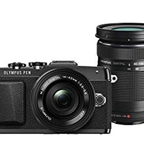 【中古】OLYMPUS PEN E-PL7 EZダブルズームキット ブラック ミラーレス一眼 E-PL7 EZ DZKIT BLK d2ldlup
