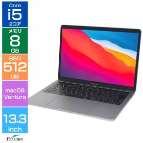 【Cランク 訳あり】中古 ノートパソコン Apple MacBook Pro 13インチ 2017 A1706 macOS Ventura Core i5 3.1GHz メモリ8GB SSD 512GB TouchBar JISキーボード スペースグレイ Retina