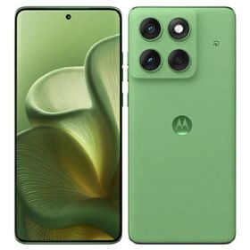 【中古】【安心保証】 motorola edge 60[128GB] UQモバイル シャムロックグリーン