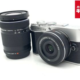 【中古】 【並品】 オリンパス PEN E-P7 EZ ダブルズームキット シルバー 【ミラーレス一眼】 【6ヶ月保証】