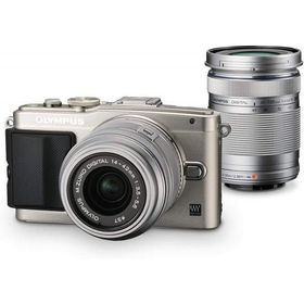 【中古】 オリンパス OLYMPUS ミラーレス一眼カメラ E-PL6 ダブルズームキット シルバー E-PL6 DZKIT SLV 当店保証30日間 人気 ミラーレス一眼 ミラーレス デジタルカメラ 中古
