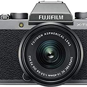 【中古】 FUJIFILM 富士フイルム ミラーレス一眼 X-T100レンズキット ダークシルバー X-T100LK-DS