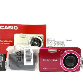 【極美品・付属品完備】 カシオ CASIO EXILIM EX-ZS26 レッド