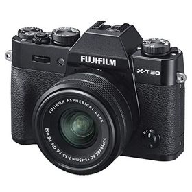 【中古】富士フイルム(FUJIFILM) ミラーレス一眼カメラ X-T30XCレンズキット ブラック X-T30LK-1545-B