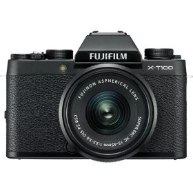 【中古】 フジフィルム 富士フイルム FUJIFILM ミラーレス一眼カメラ X-T100レンズキット ブラック ブラック 当店保証30日間 人気 ミラーレス一眼 ミラーレス デジタルカメラ 中古