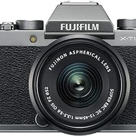 【中古】(非常に良い)富士フイルム(FUJIFILM) ミラーレス一眼 X-T100レンズキット ダークシルバー X-T100LK-DS