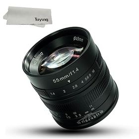 【中古】【39shop】7職人55★mm f1 . 4 Large絞りPortraitマニュアルフォーカスマイクロカメラレンズフィットfor Fujiカメラ: x-a1、x-a2、x-at、x-m1、xm2、X - t1（非常に良い）