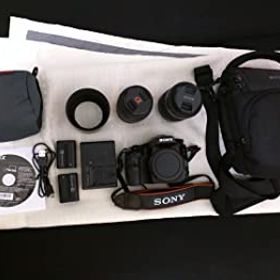【中古】【39shop】SONY★ミラーレス一眼 α57 ダブルズームレンズキット DT 18-55mm F3.5-5.6 SAM＋DT 55-200mm F4-5.6 SAM付属 SLT-A57Y（良い）